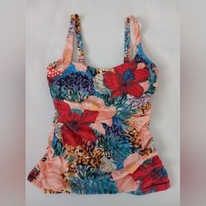 Womens Athleta Tankini Swim Top NWOT sz 32D/DD Underwire Adjustable Straps  Band